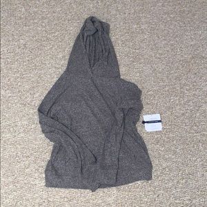 athleta cross back gray hooded L 12
